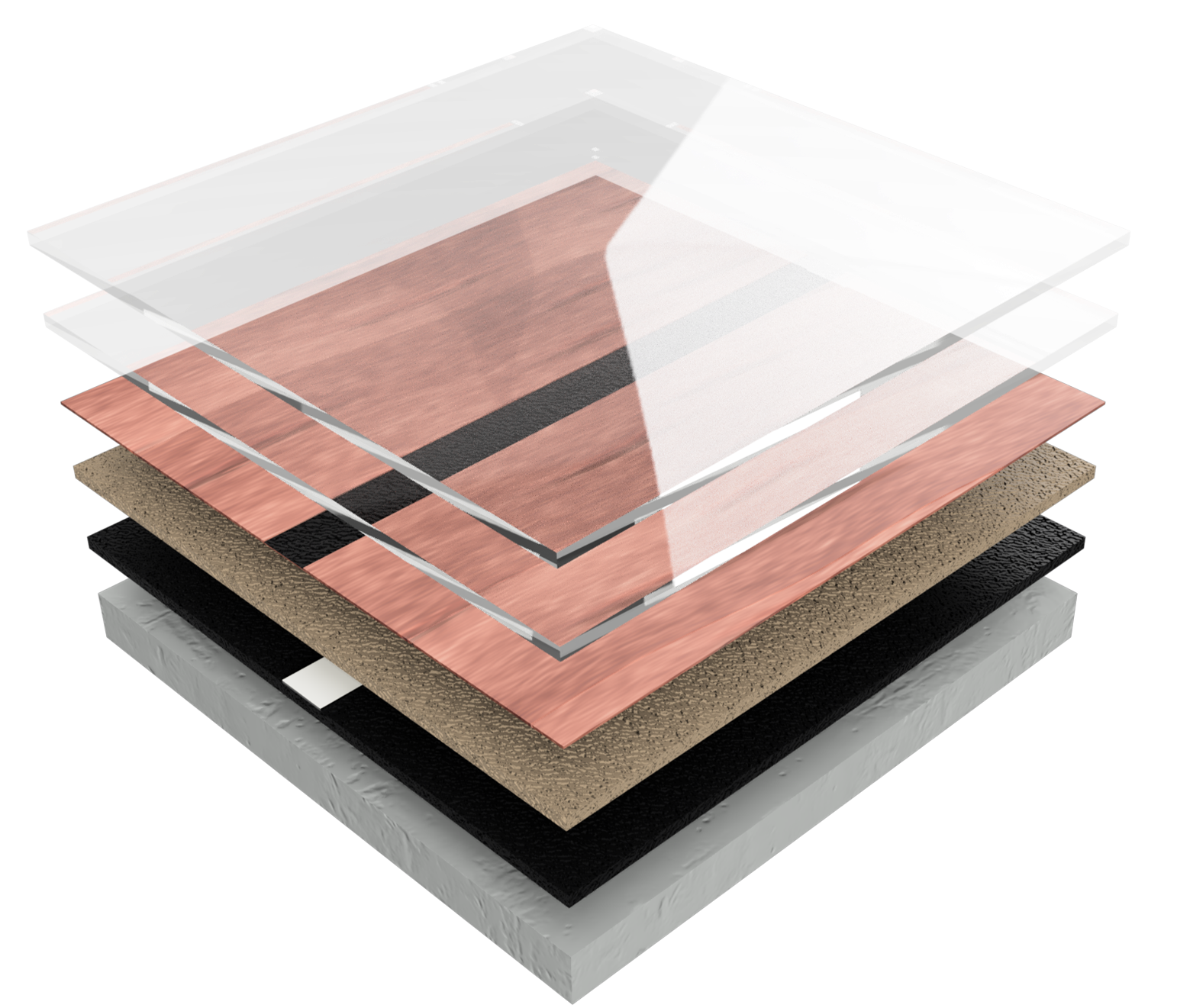 Rustic Concrete Wood layered coating system